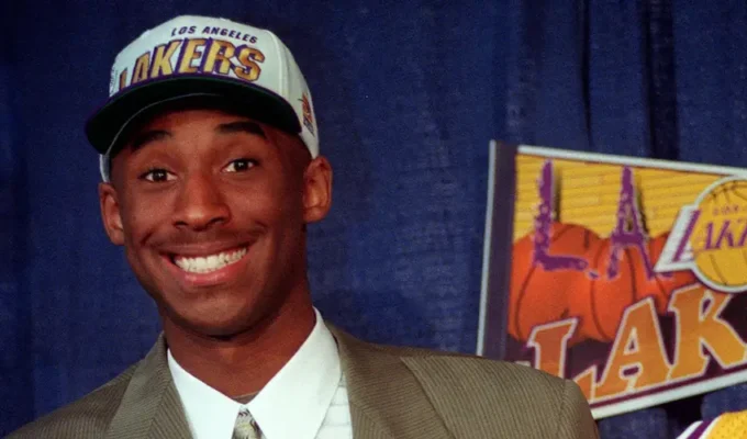 Kobe Bryant, Draft Night, Los Angeles Lakers, Charlotte Hornets